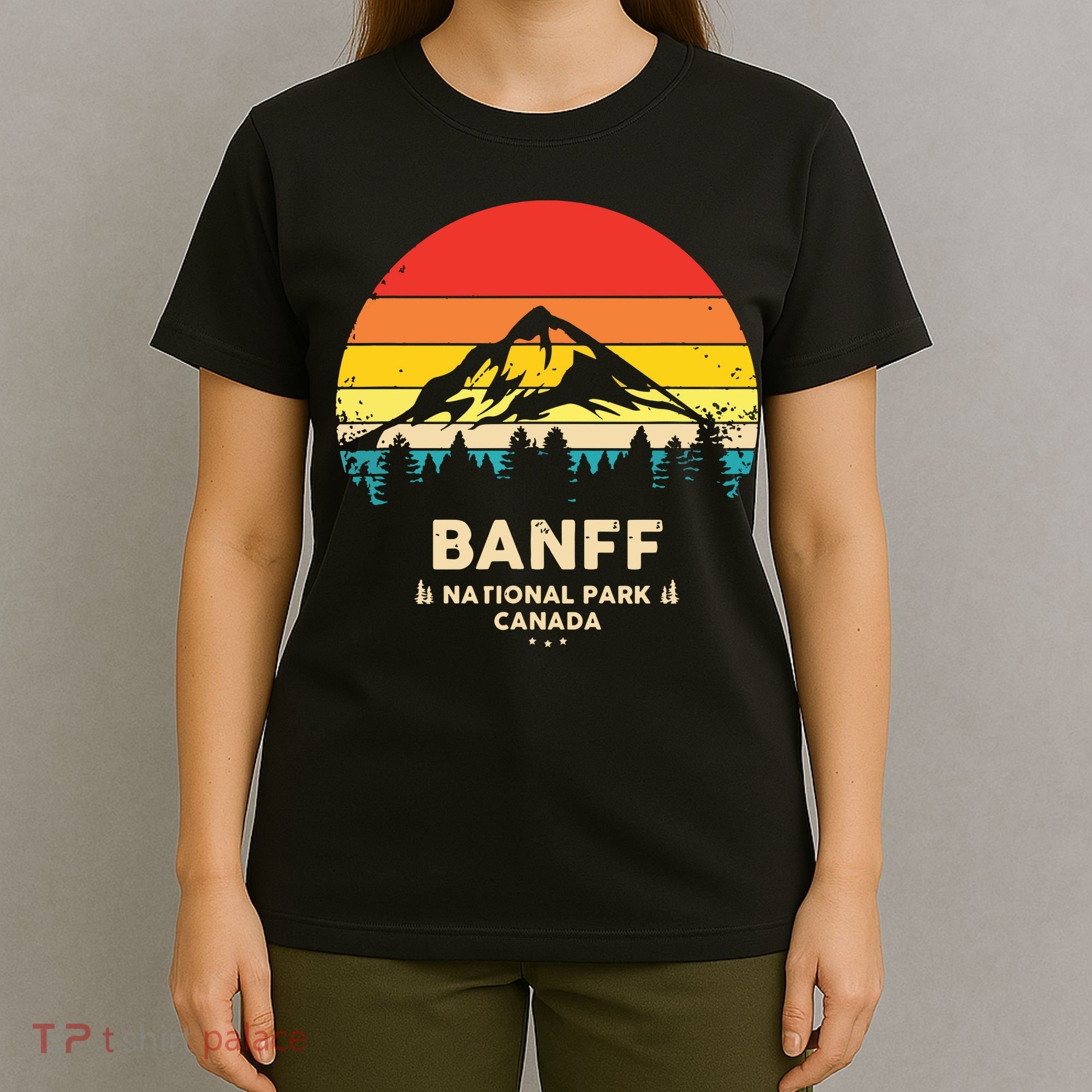 Banff Canadian National Park Retro Souvenir T-Shirt