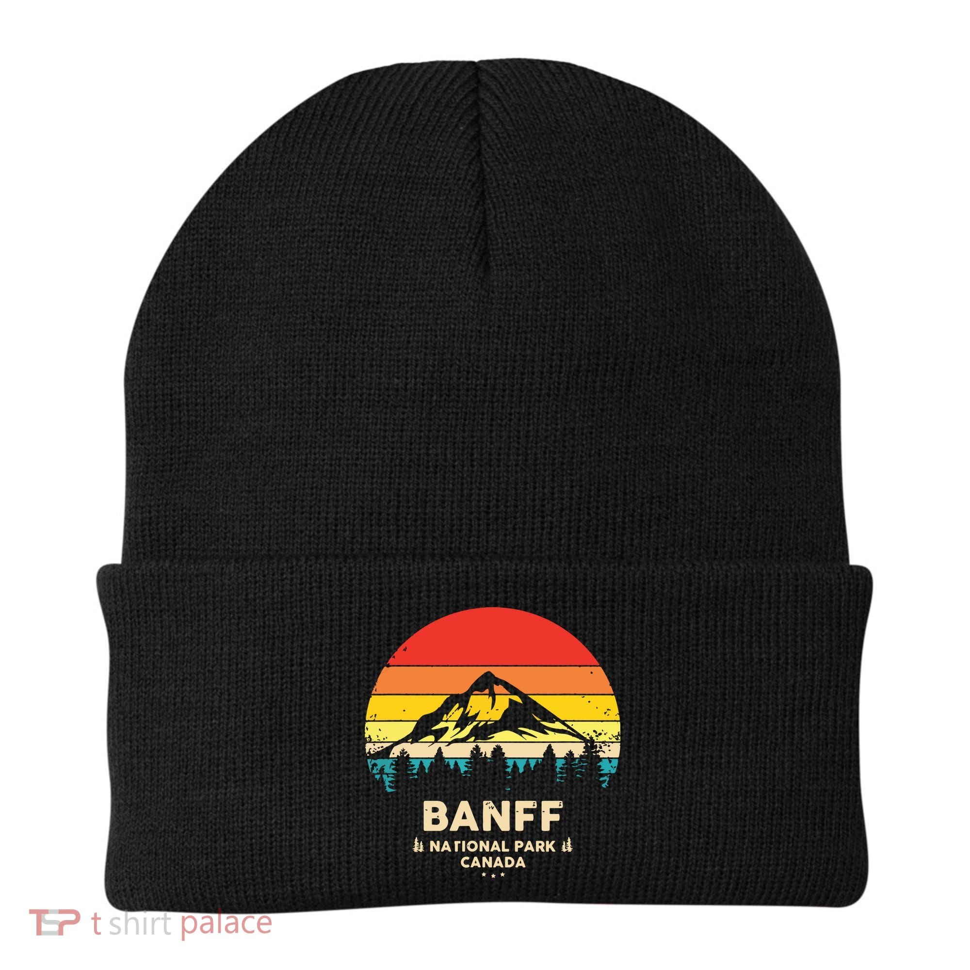 Banff Canadian National Park Retro Souvenir Beanie