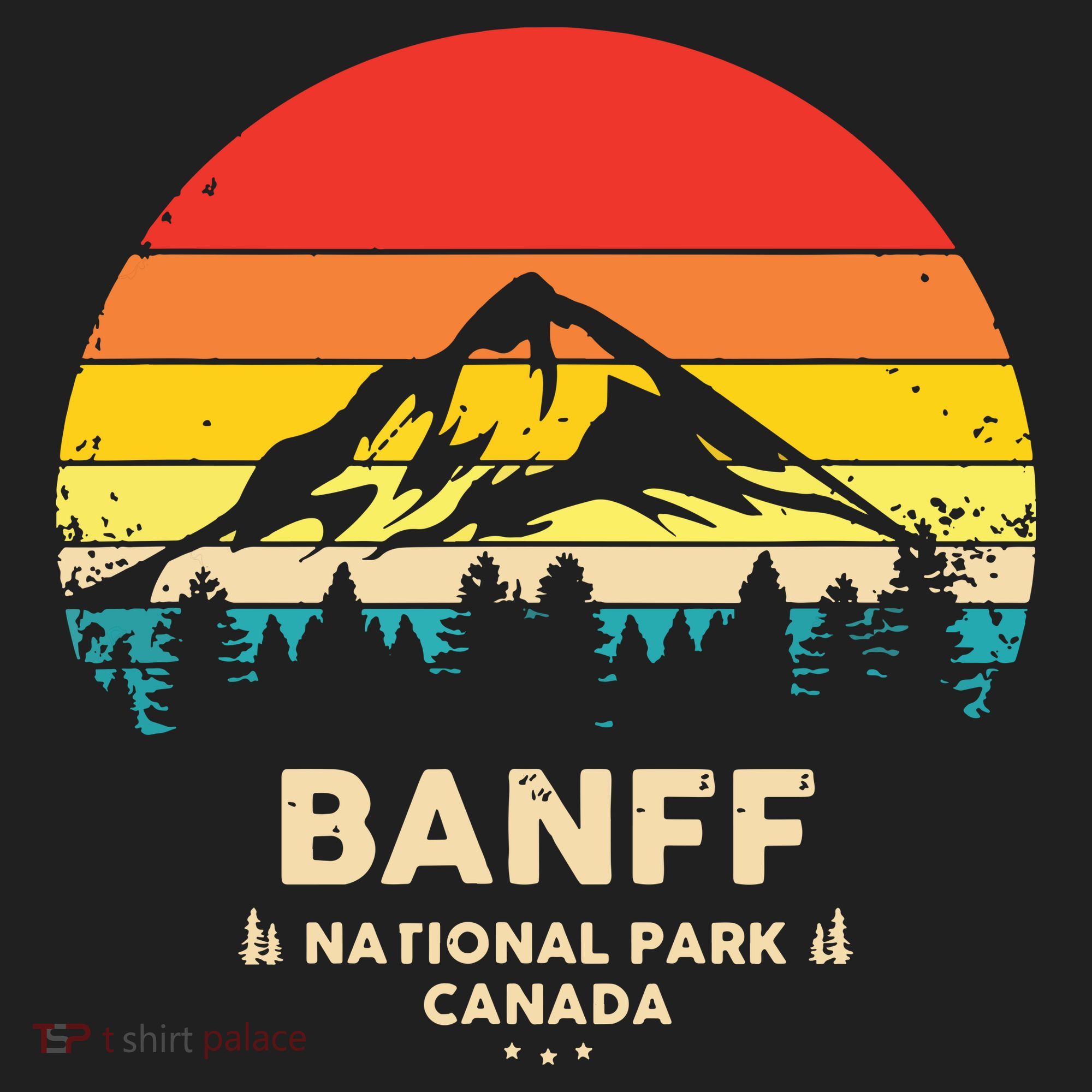 Banff Canadian National Park Retro Souvenir Beanie