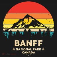 Banff Canadian National Park Retro Souvenir Women's Hoodie thumb 2