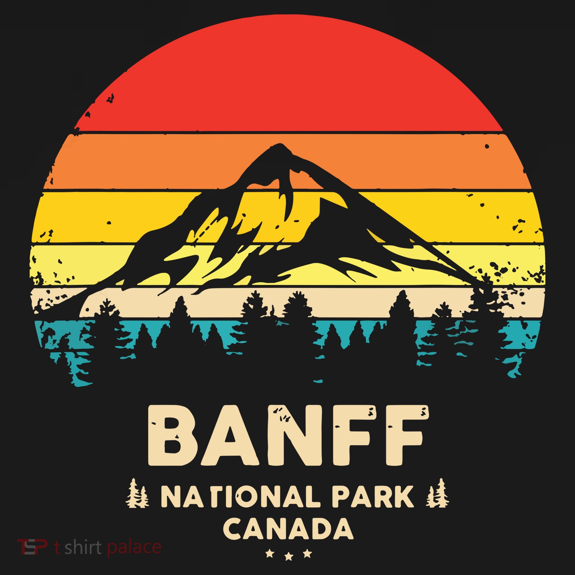 Banff Canadian National Park Retro Souvenir Women's Hoodie