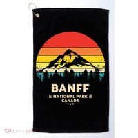 Banff Canadian National Park Retro Souvenir Golf Towel thumb 0