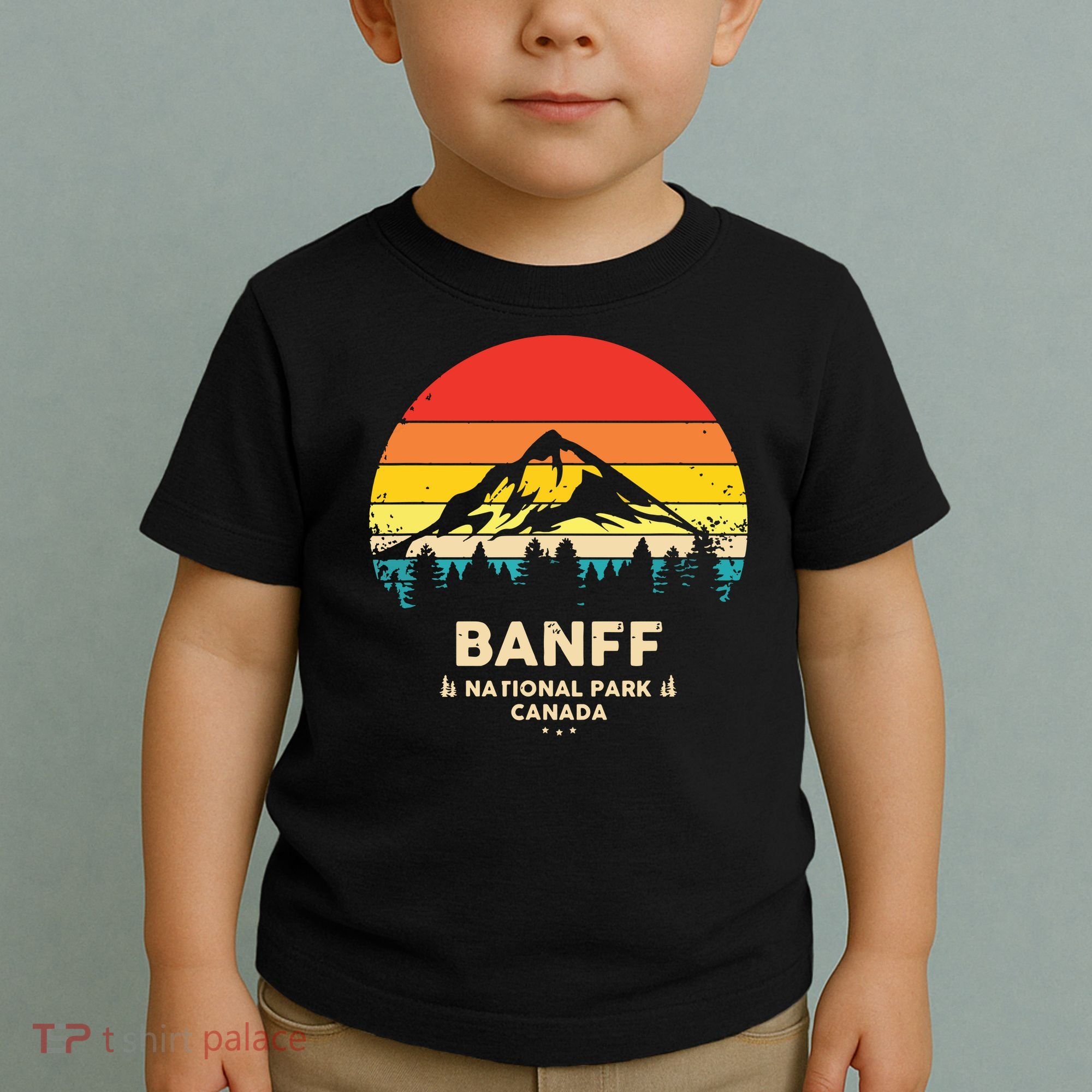 Banff Canadian National Park Retro Souvenir Toddler T-Shirt