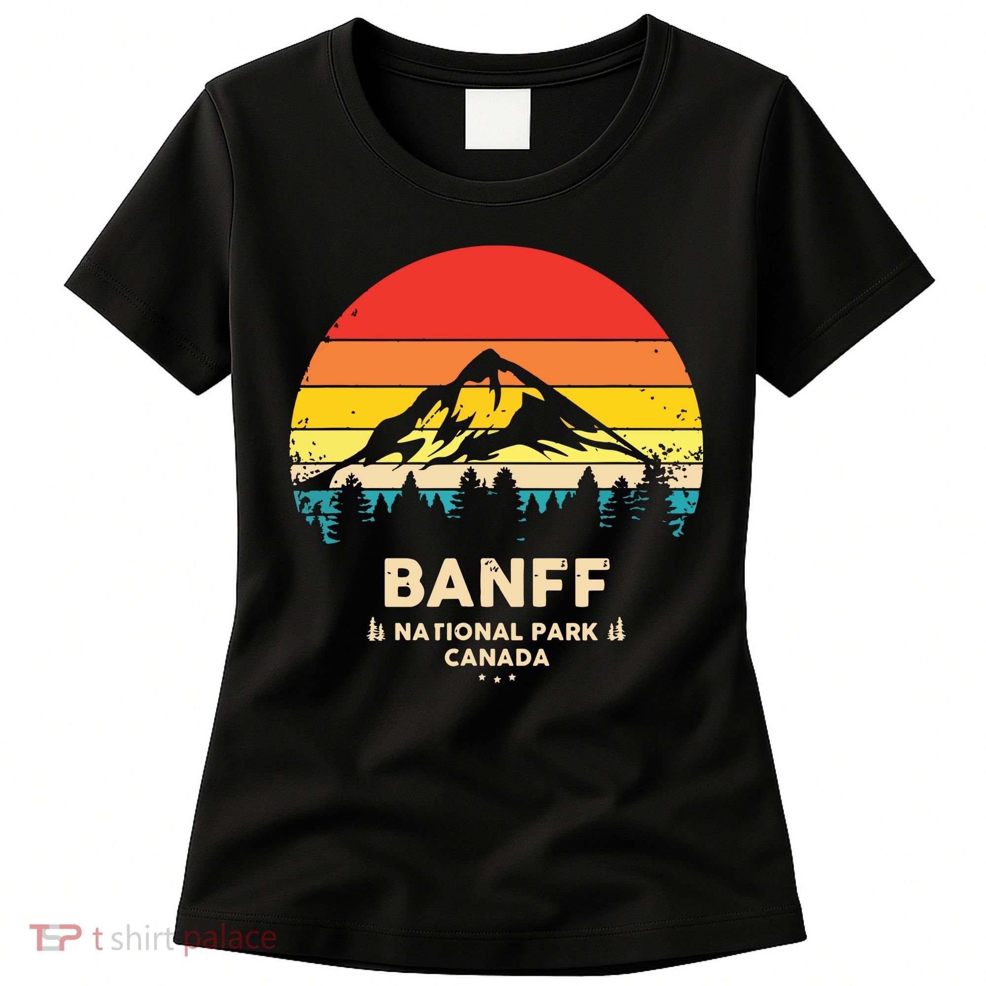 Banff Canadian National Park Retro Souvenir Women's T-Shirt