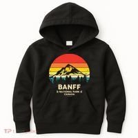 Banff Canadian National Park Retro Souvenir Kids Hoodie thumb 0