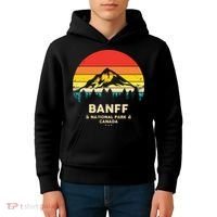 Banff Canadian National Park Retro Souvenir Kids Hoodie thumb 4