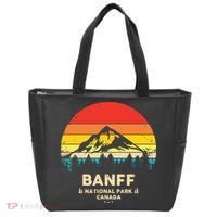 Banff Canadian National Park Retro Souvenir Tote Bag thumb 0