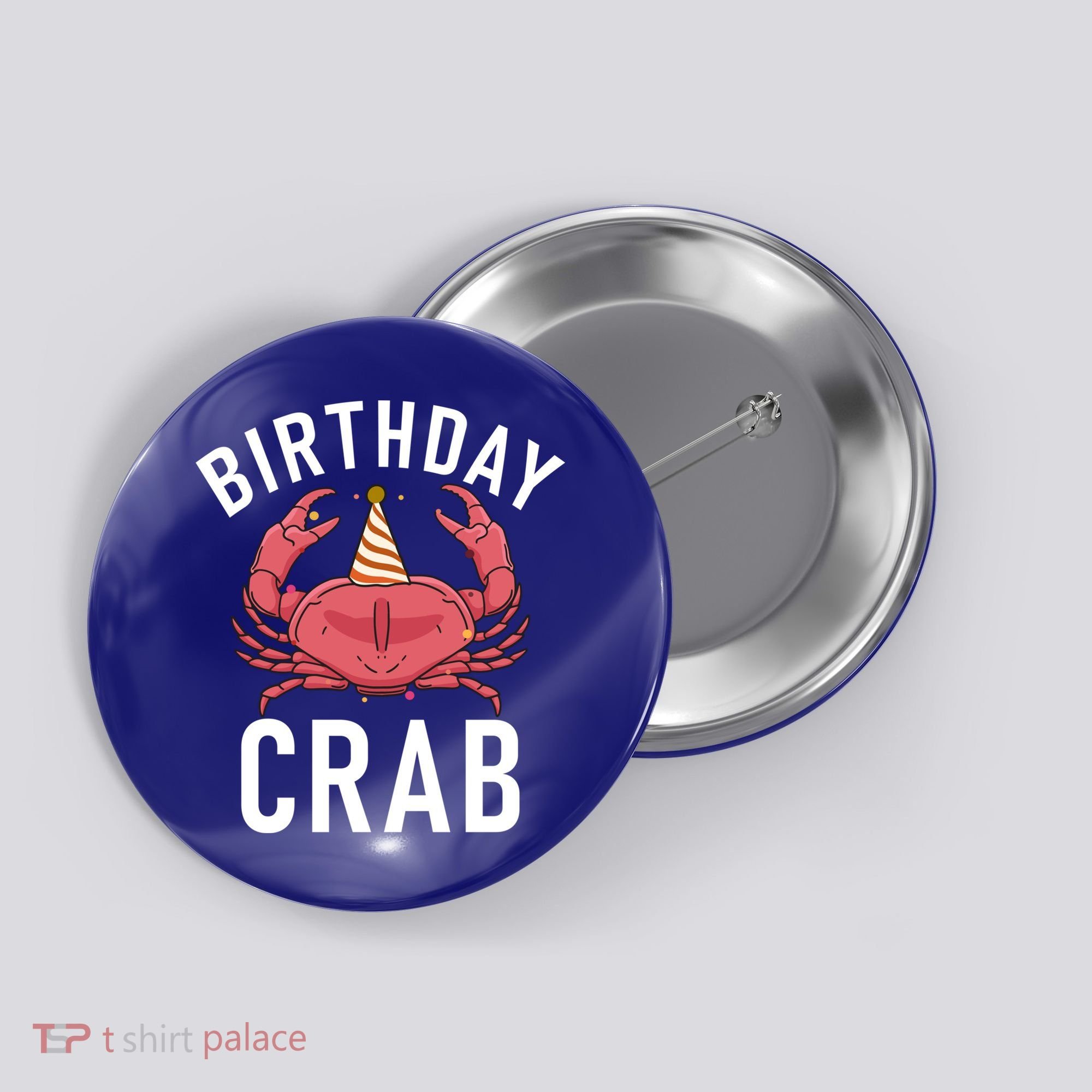 Birthday Crab Owner Gift Button