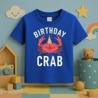 Birthday Crab Owner Gift Toddler T-Shirt thumb 3