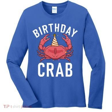 Birthday Crab Owner Gift Women's Long Sleeve Shirt