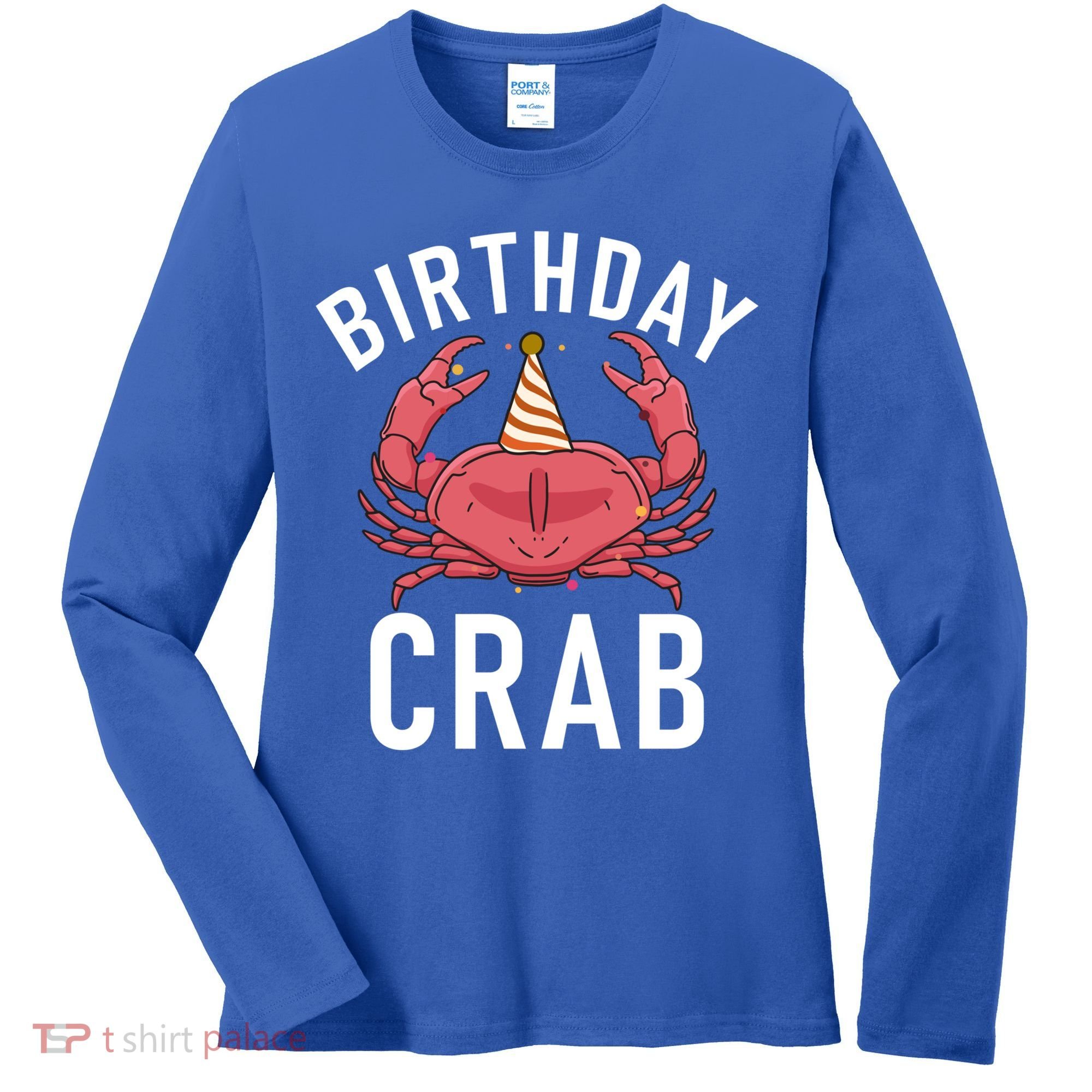 Birthday Crab Owner Gift Women's Long Sleeve Shirt