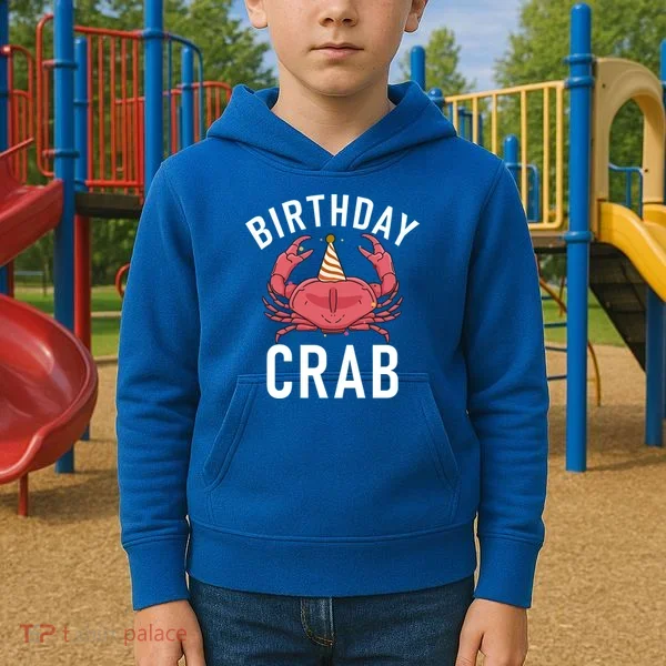 Birthday Crab Owner Gift Kids Hoodie