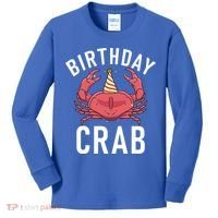 Birthday Crab Owner Gift Kids Long Sleeve Shirt thumb 0