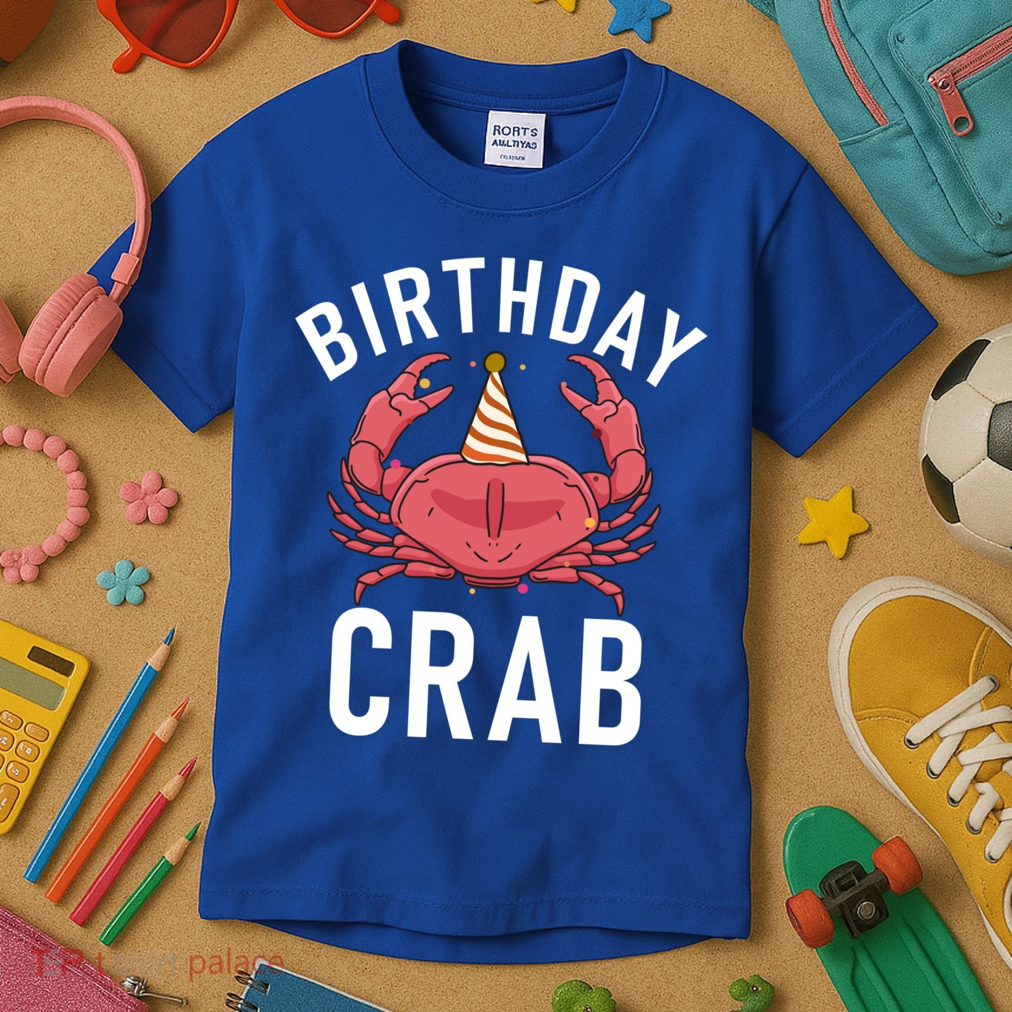 Birthday Crab Owner Gift Kids T-Shirt