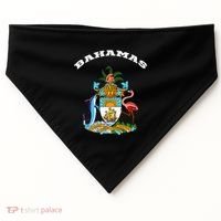 Bahamas Coat of Arms Souvenir Gift Flag Bahamians USA-Made Doggie Bandana thumb 0