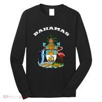 Bahamas Coat of Arms Souvenir Gift Flag Bahamians Long Sleeve Shirt thumb 0