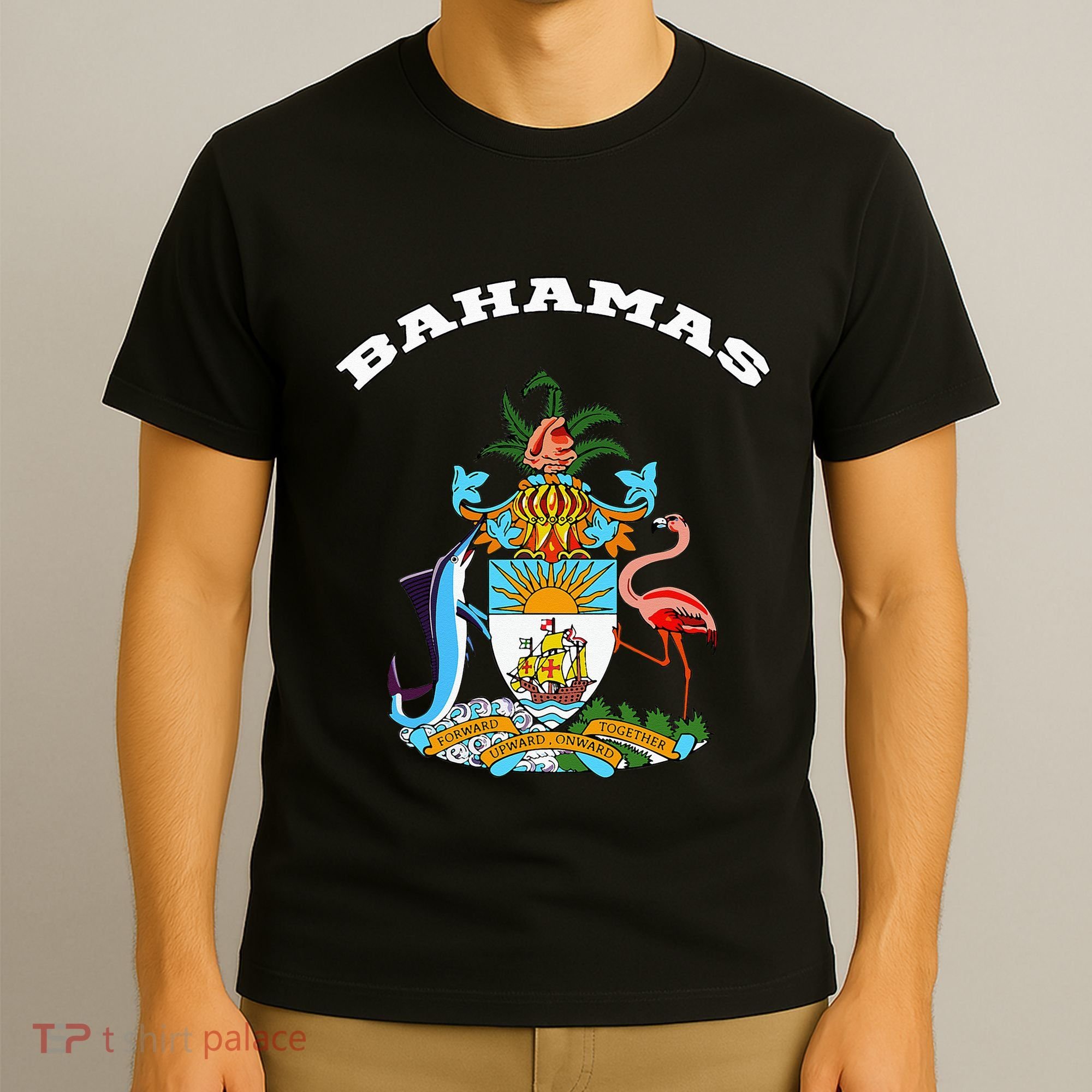 Bahamas Coat of Arms Souvenir Gift Flag Bahamians T-Shirt
