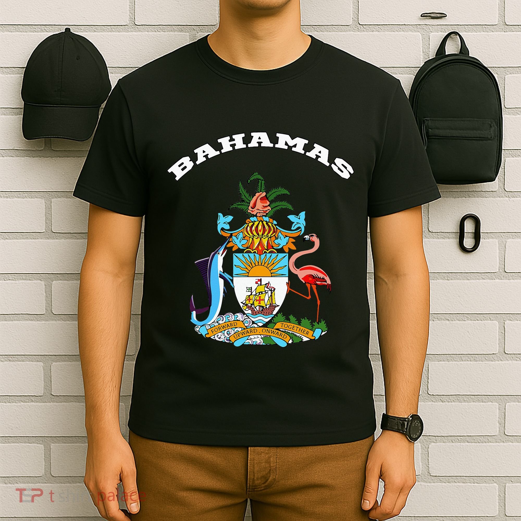 Bahamas Coat of Arms Souvenir Gift Flag Bahamians T-Shirt