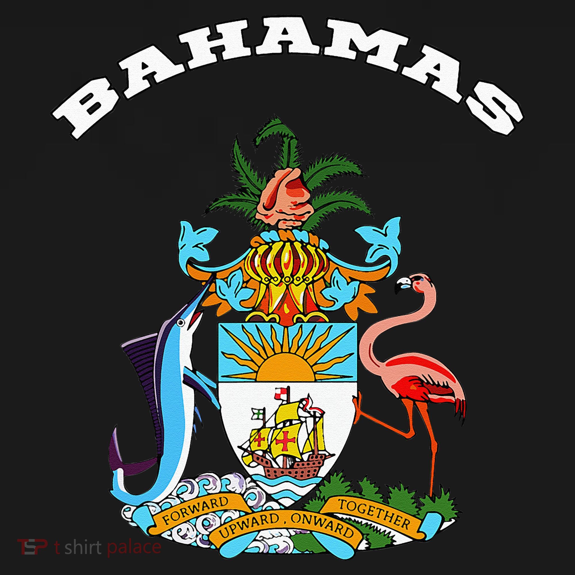Bahamas Coat of Arms Souvenir Gift Flag Bahamians Mousepad