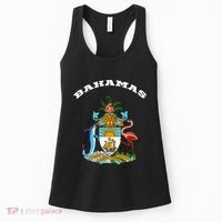 Bahamas Coat of Arms Souvenir Gift Flag Bahamians Women's Tank Top thumb 0