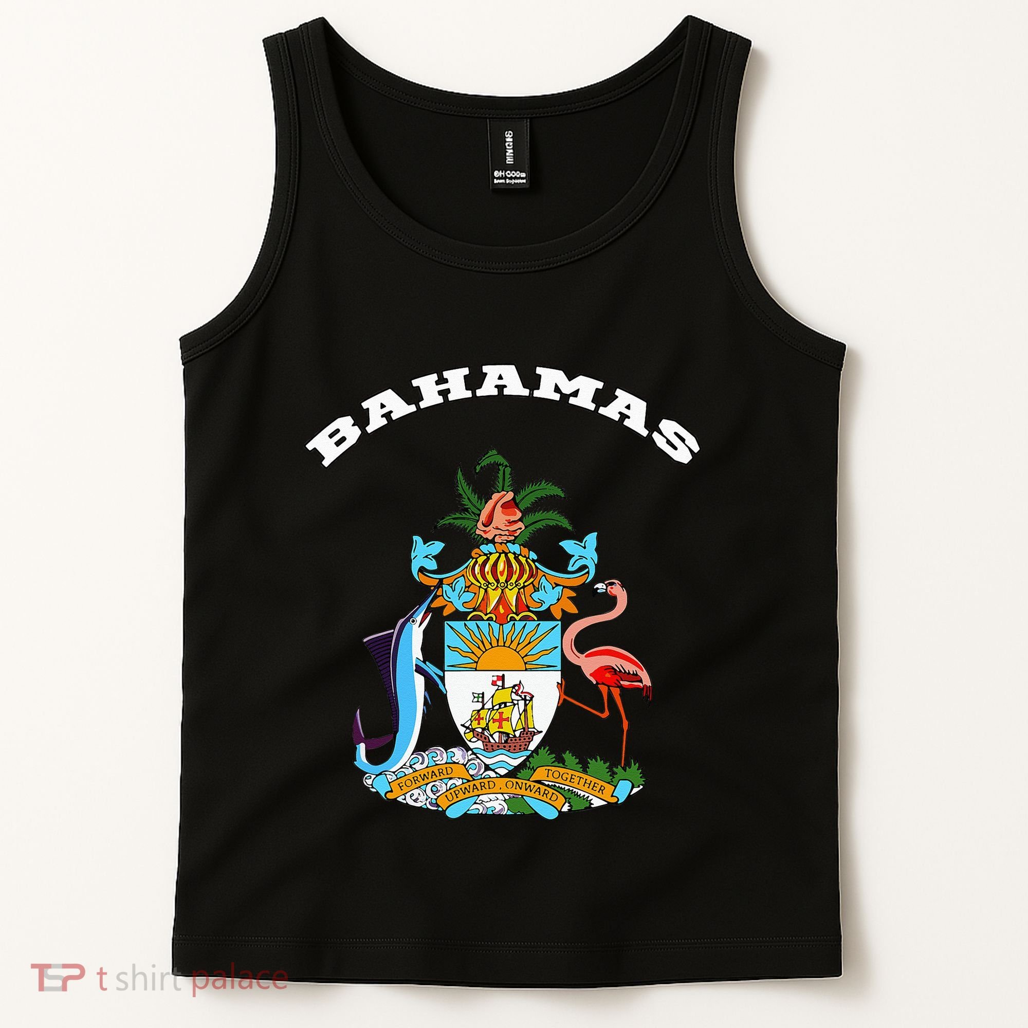 Bahamas Coat of Arms Souvenir Gift Flag Bahamians Tank Top