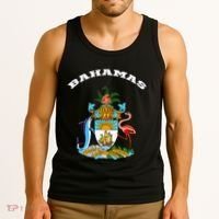 Bahamas Coat of Arms Souvenir Gift Flag Bahamians Tank Top thumb 3