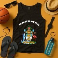 Bahamas Coat of Arms Souvenir Gift Flag Bahamians Tank Top thumb 4