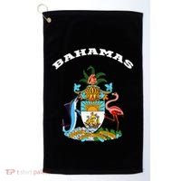 Bahamas Coat of Arms Souvenir Gift Flag Bahamians Golf Towel thumb 0