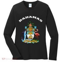 Bahamas Coat of Arms Souvenir Gift Flag Bahamians Women's Long Sleeve Shirt thumb 0