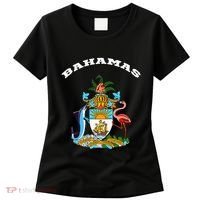 Bahamas Coat of Arms Souvenir Gift Flag Bahamians Women's T-Shirt thumb 0