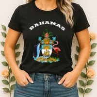 Bahamas Coat of Arms Souvenir Gift Flag Bahamians Women's T-Shirt thumb 2