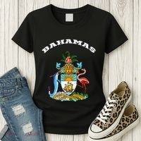 Bahamas Coat of Arms Souvenir Gift Flag Bahamians Women's T-Shirt thumb 3