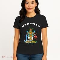 Bahamas Coat of Arms Souvenir Gift Flag Bahamians Women's T-Shirt thumb 4