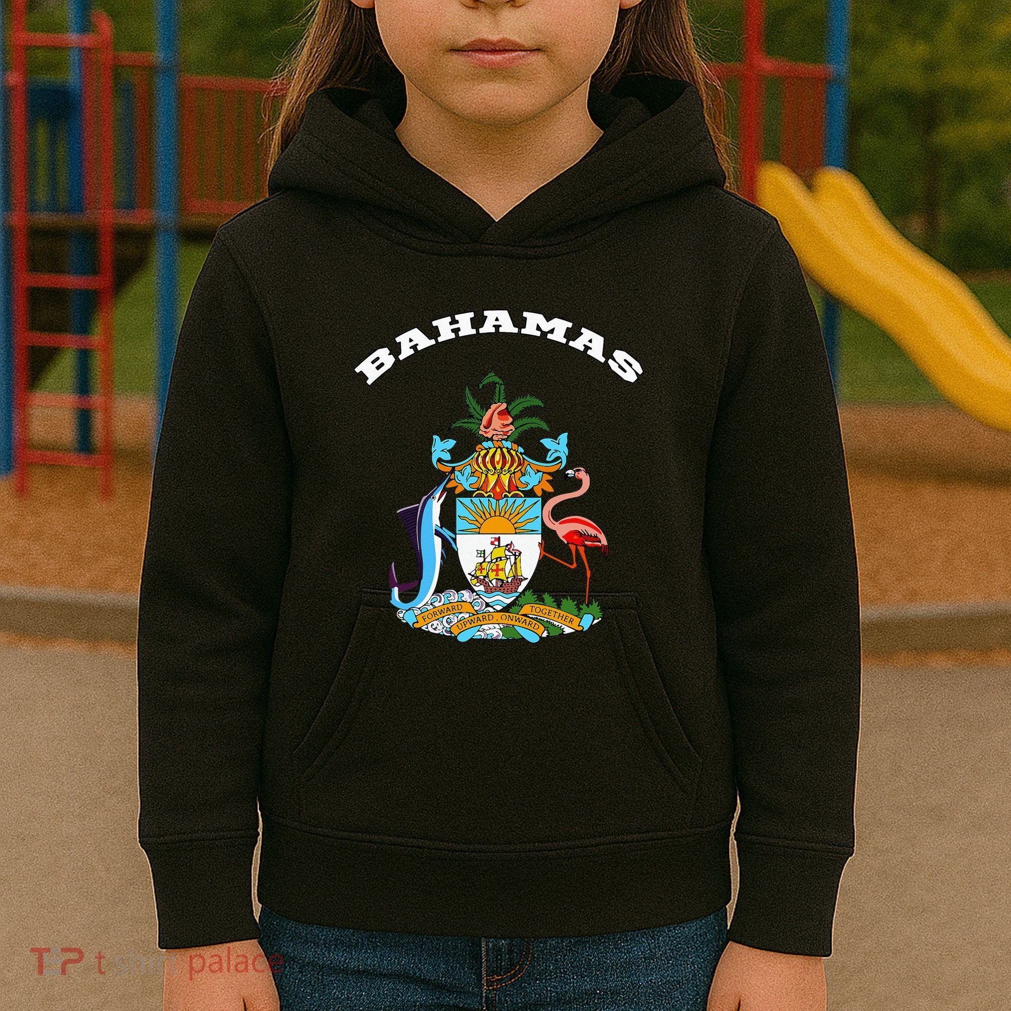 Bahamas Coat of Arms Souvenir Gift Flag Bahamians Kids Hoodie