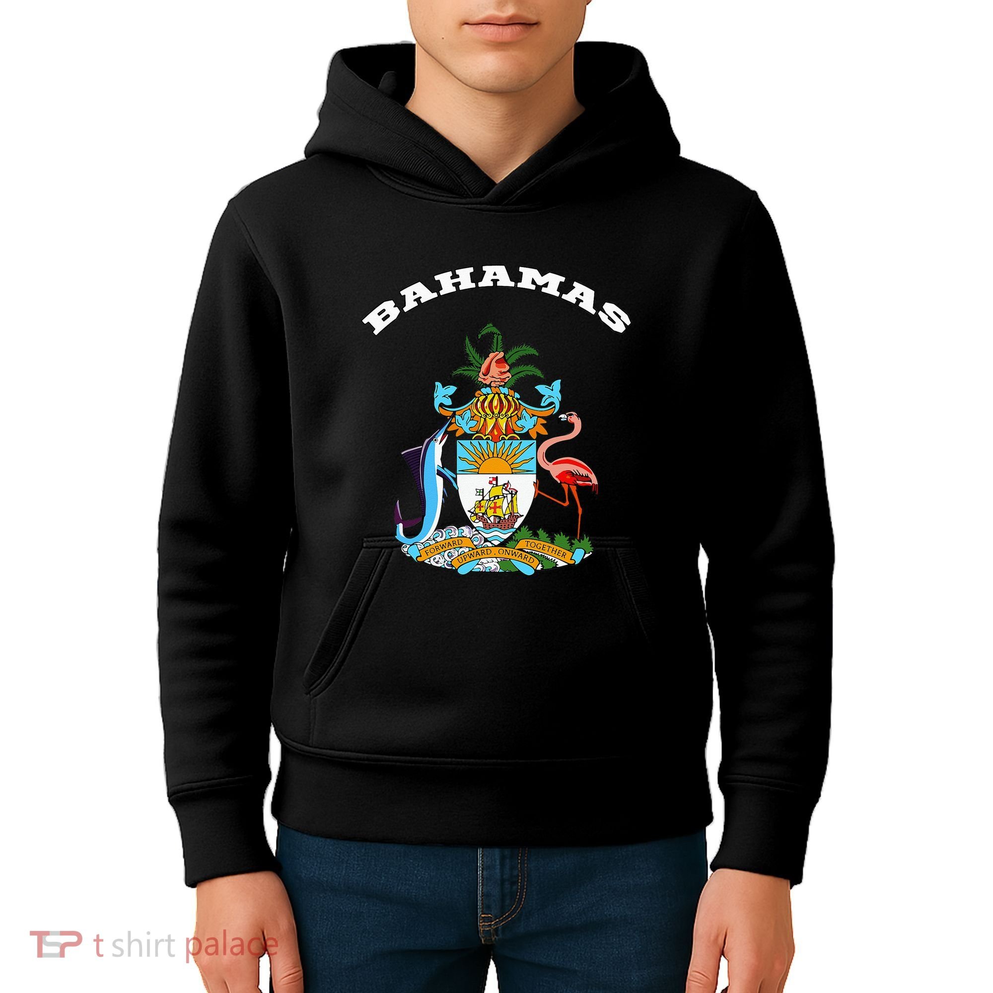 Bahamas Coat of Arms Souvenir Gift Flag Bahamians Kids Hoodie