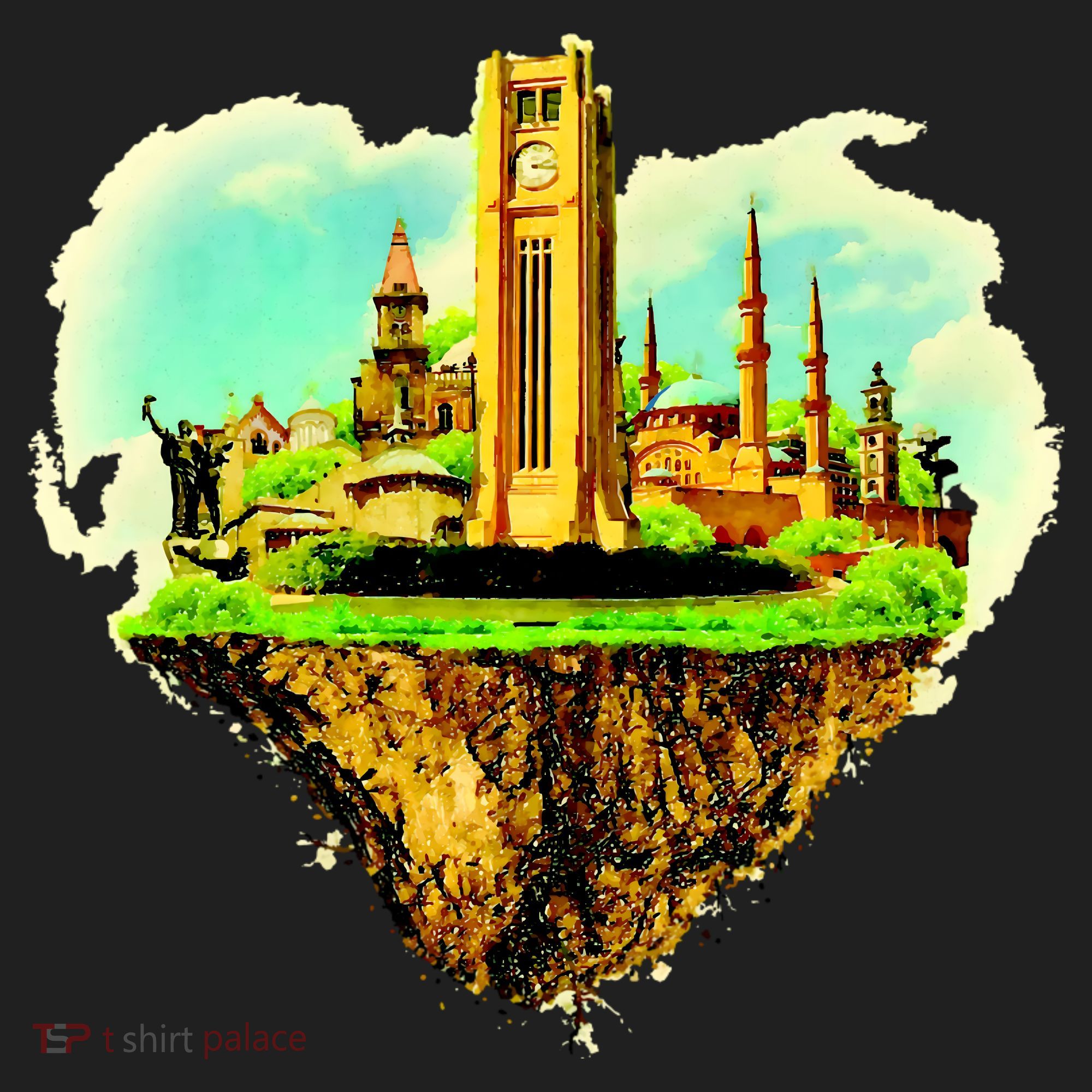 Beirut City On Floating Land Women's Sweatshirt