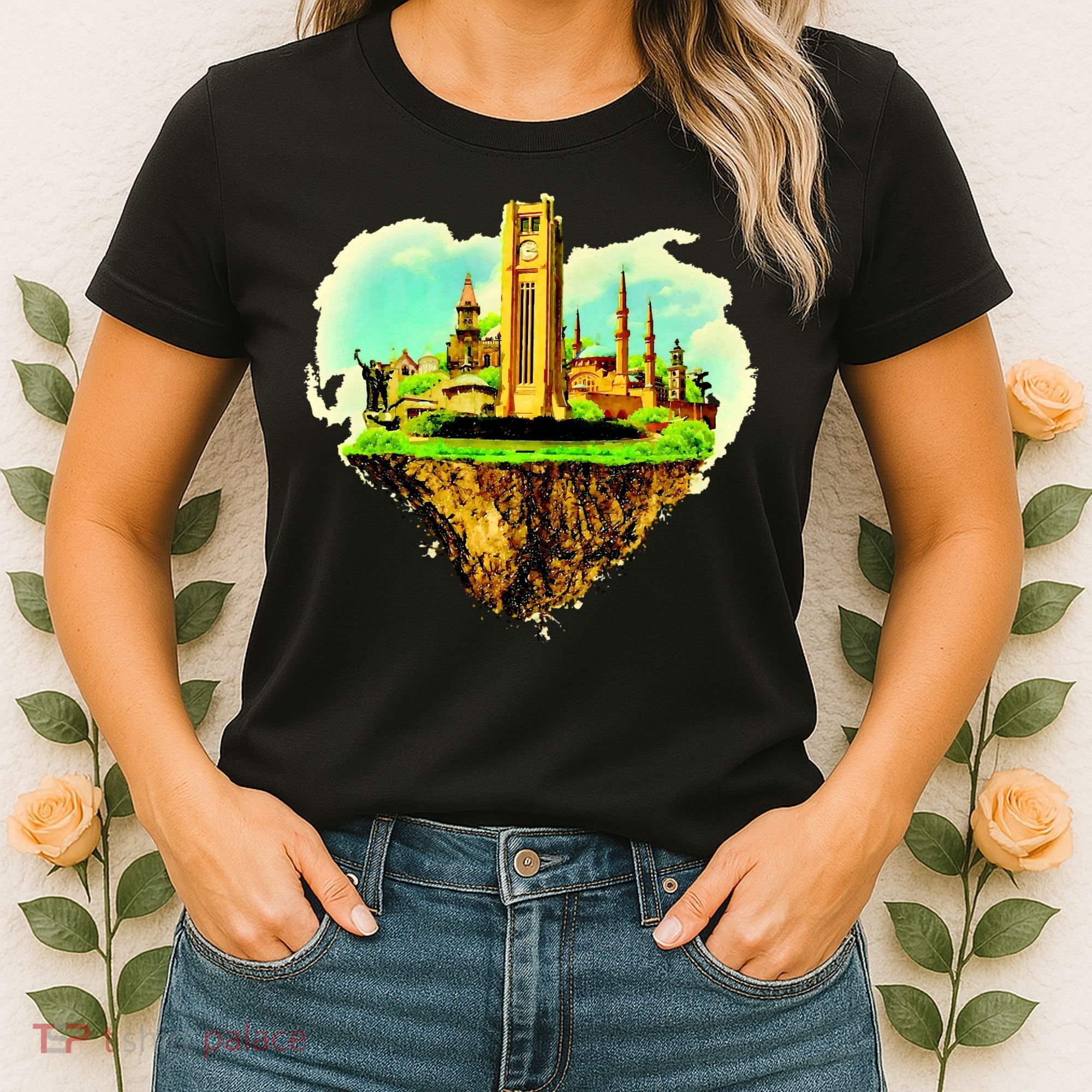 Beirut City On Floating Land Women's T-Shirt