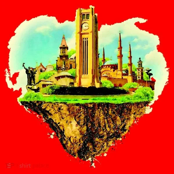 Beirut City On Floating Land Santa Hat