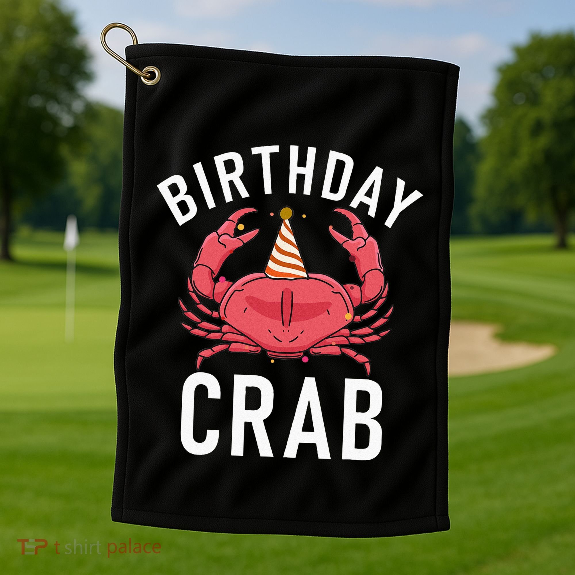 Birthday Crab Owner Golf Towel
