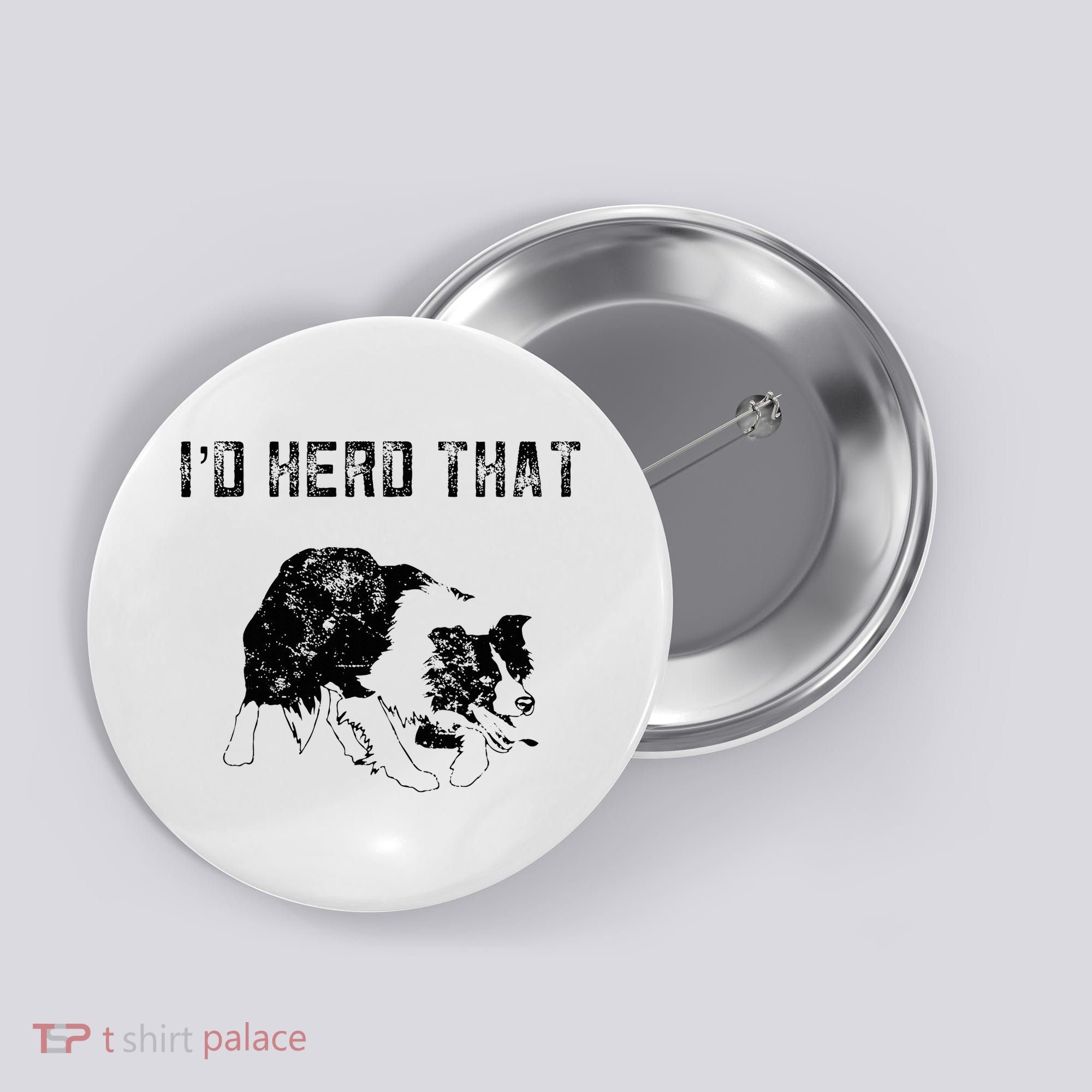 Border Collie Owner For Funny Herd That Border Collie  Button