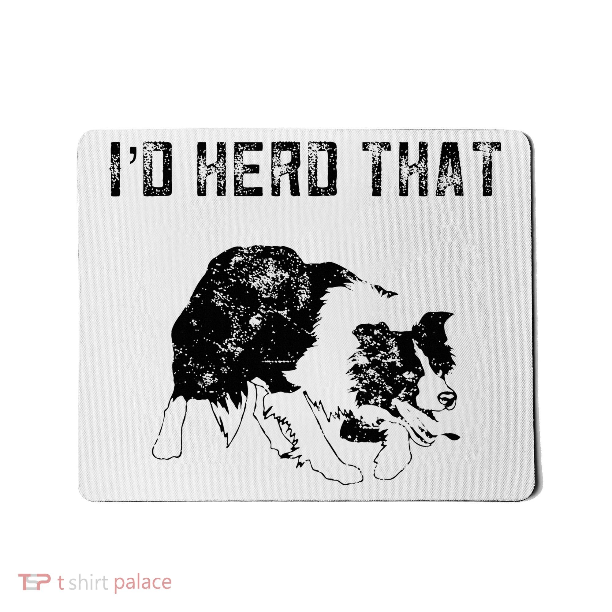 Border Collie Owner For Funny Herd That Border Collie  Mousepad