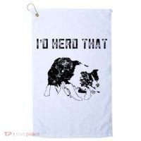 Border Collie Owner For Funny Herd That Border Collie  Golf Towel thumb 0