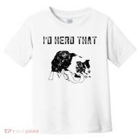 Border Collie Owner For Funny Herd That Border Collie  Toddler T-Shirt thumb 0