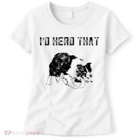 Border Collie Owner For Funny Herd That Border Collie  Women's T-Shirt thumb 0