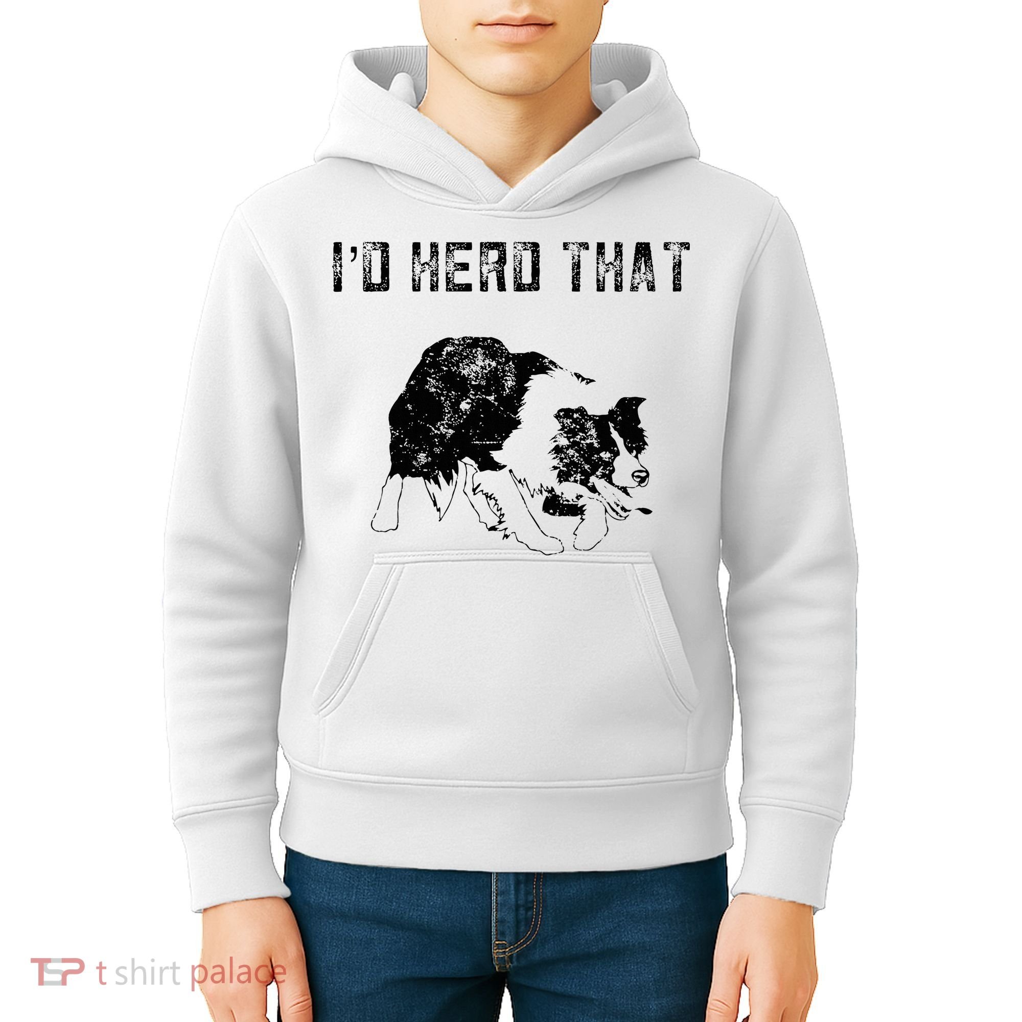 Border Collie Owner For Funny Herd That Border Collie  Kids Hoodie