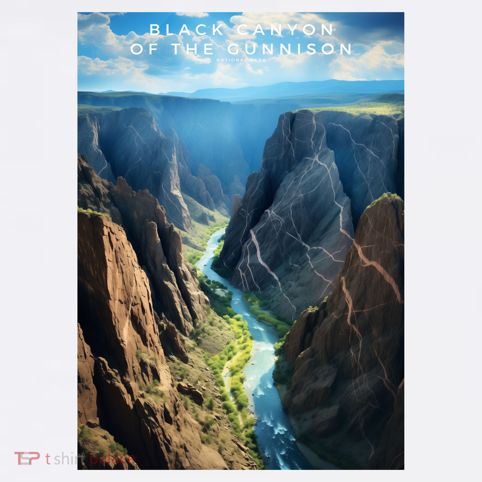 Black Canyon Of The Gunnison National Park Photographic T-Shirt