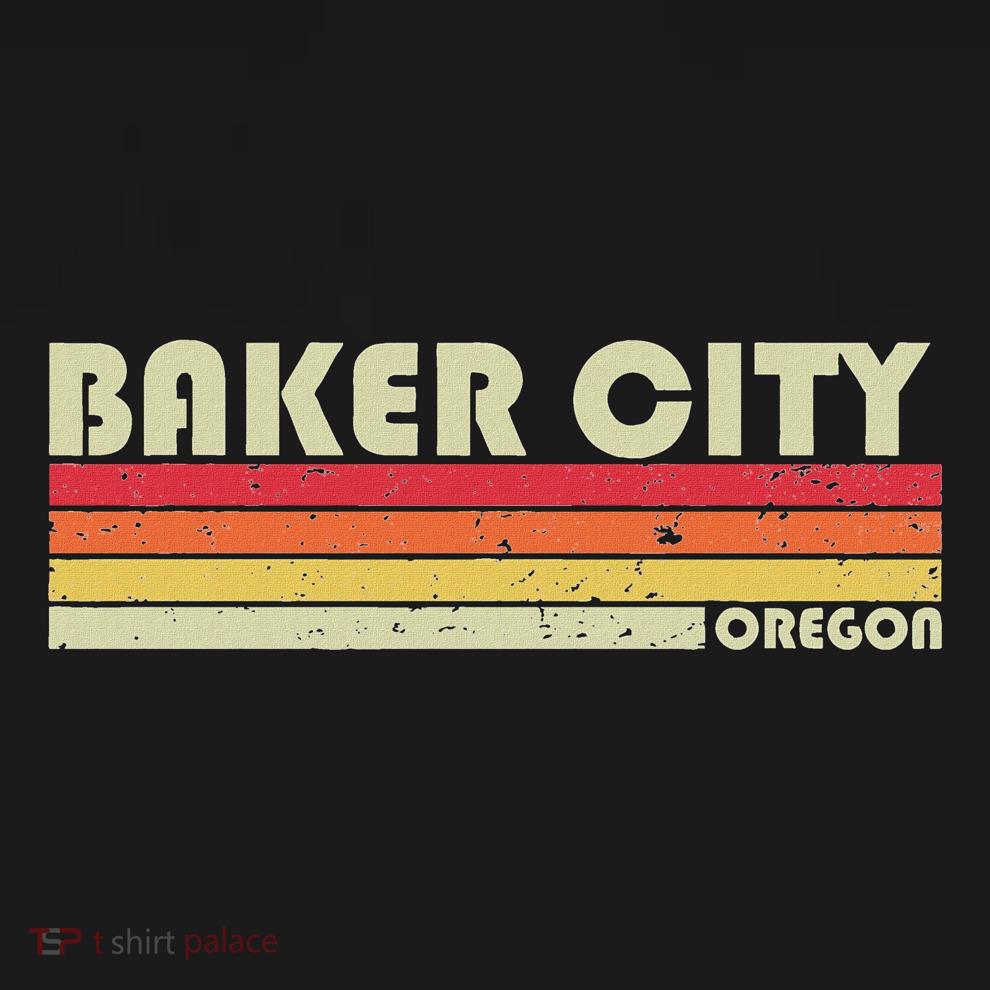 Baker City Or Oregon Funny City Home Root Gift Retro 70s 80s Women's Hoodie