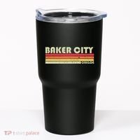 Baker City Or Oregon Funny City Home Root Gift Retro 70s 80s Tumbler thumb 0