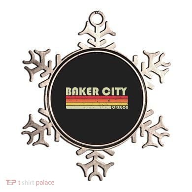 Baker City Or Oregon Funny City Home Root Gift Retro 70s 80s Ornament