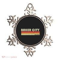 Baker City Or Oregon Funny City Home Root Gift Retro 70s 80s Ornament thumb 0